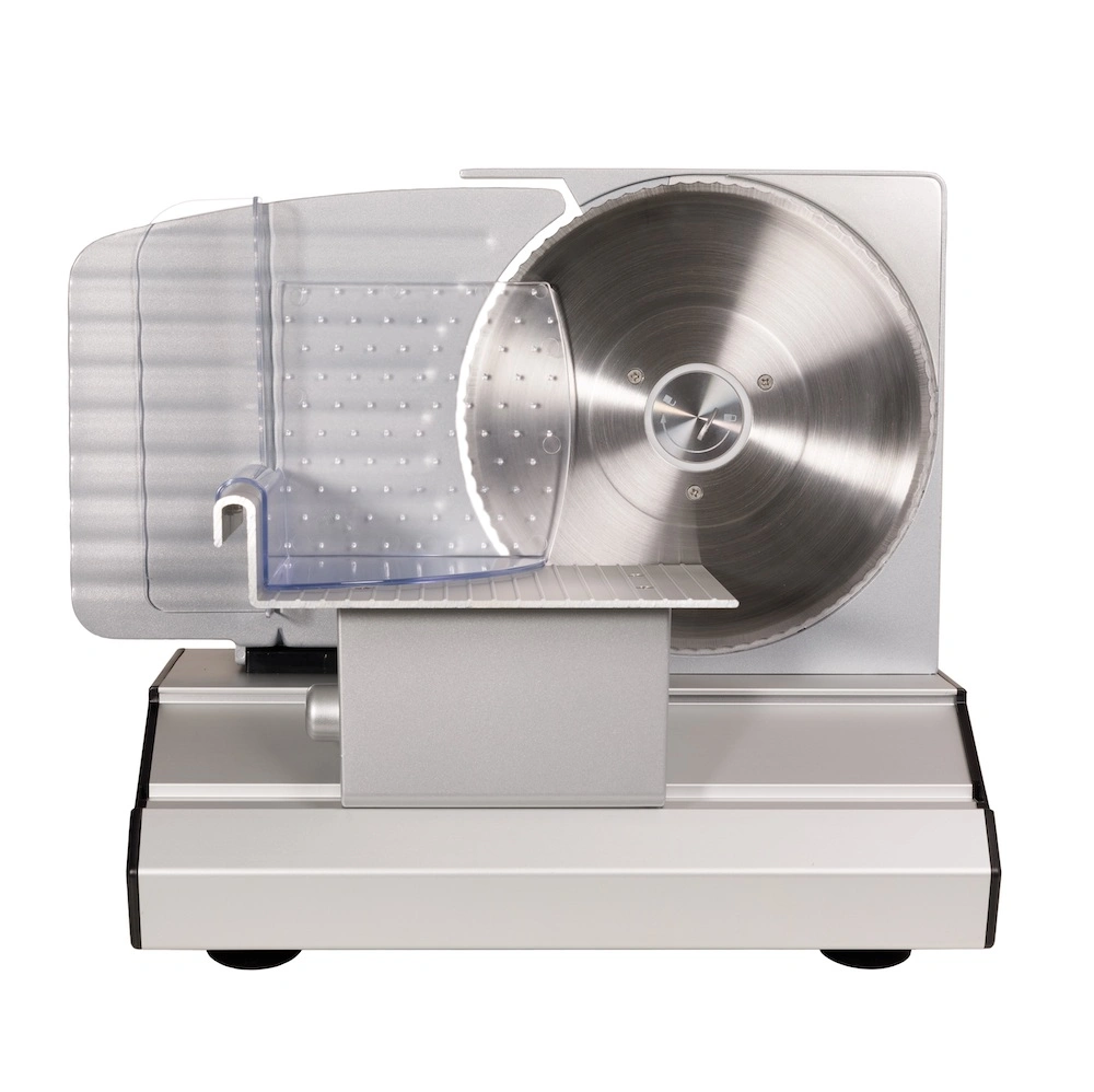 Ms2201 220W Aluminum 22cm Blade 0-20mm Adjustable Meat Slicer