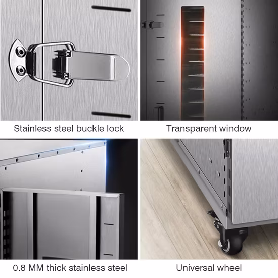 80~100kg 24 bandejas Commercial Home Beef Jerky Desidratador elétrico